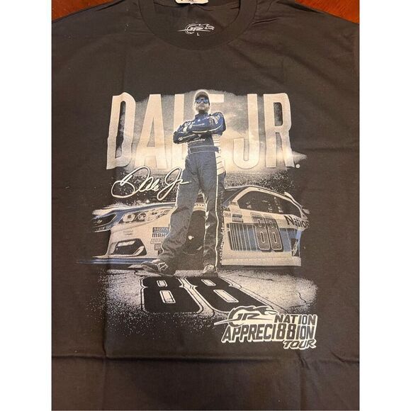 Dale Earnhardt Jr Nation Appreciation Tour T Shirt Double Sided Nascar large New - Picture 4 of 5